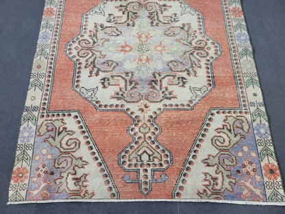 Distressed Wool Rugs, 4.3 x 5.8 Vintage Handmade Rug, Oushak Rug, Turkish Rug, Farmhouse Rug, Vintage Rug, Wool rug Oriental Rug