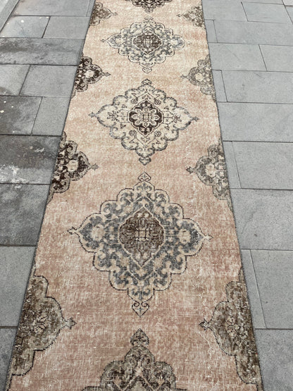 XL Turkish Runner Rug 2.7 x 23.8 ft Vintage Runner Rug Hallway Runner Rug Kitchen Runner Rug Staircase l Runner Rug Extra Long Oushak Runner