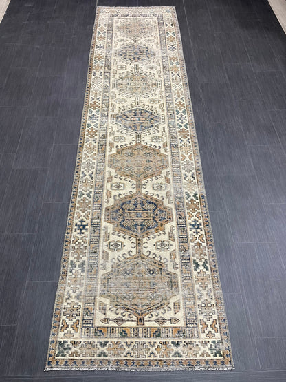 Vintage Persian Runner 2.8 x 11 Rug Antique Runner Rug Handmade Runner Staircase Runner Distressed Runner Wool Runner Rug Oriental Runner