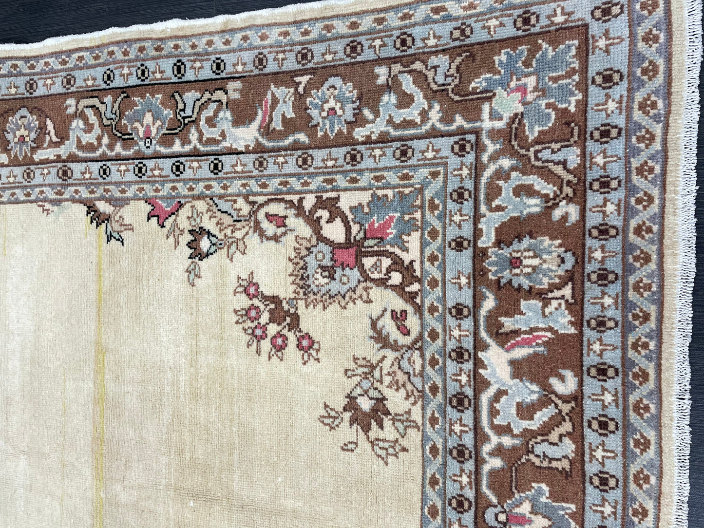 VINTAGE RUG TURKISH Rug Wool 5 x 9.4 Rug Vintage Oushak Rug Handmade Rug Hand Knotted Rug