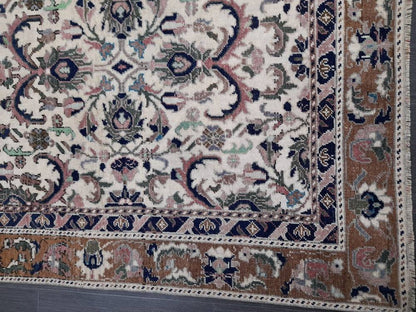 Vintage Oriental RUG 6.3 x 10.8 Oushak Rug Persian Rug Navy Vintage Rug Fine Oushak Rugs Antique Turkish Rug Muted Turkish Rug