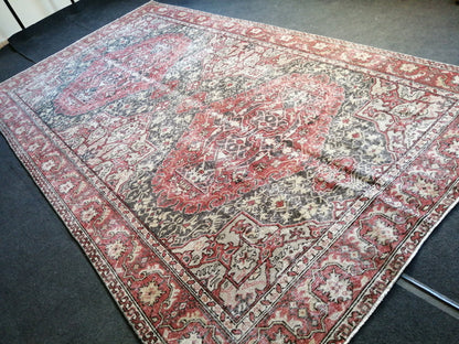 6.2 x 11 Persian RUG Oriental Rug Oushak Rug Vintage Oushak 6x11 Rug Vintage Quality Rug Wool Oushak Rug Hand Made Rug Vintage Turkish Rug