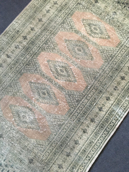 3x5 feet handmade vintage area rug, turkish destroyed middle rug, persian black kitchen rug, medium size bathroom rug, oushak wool muted rug