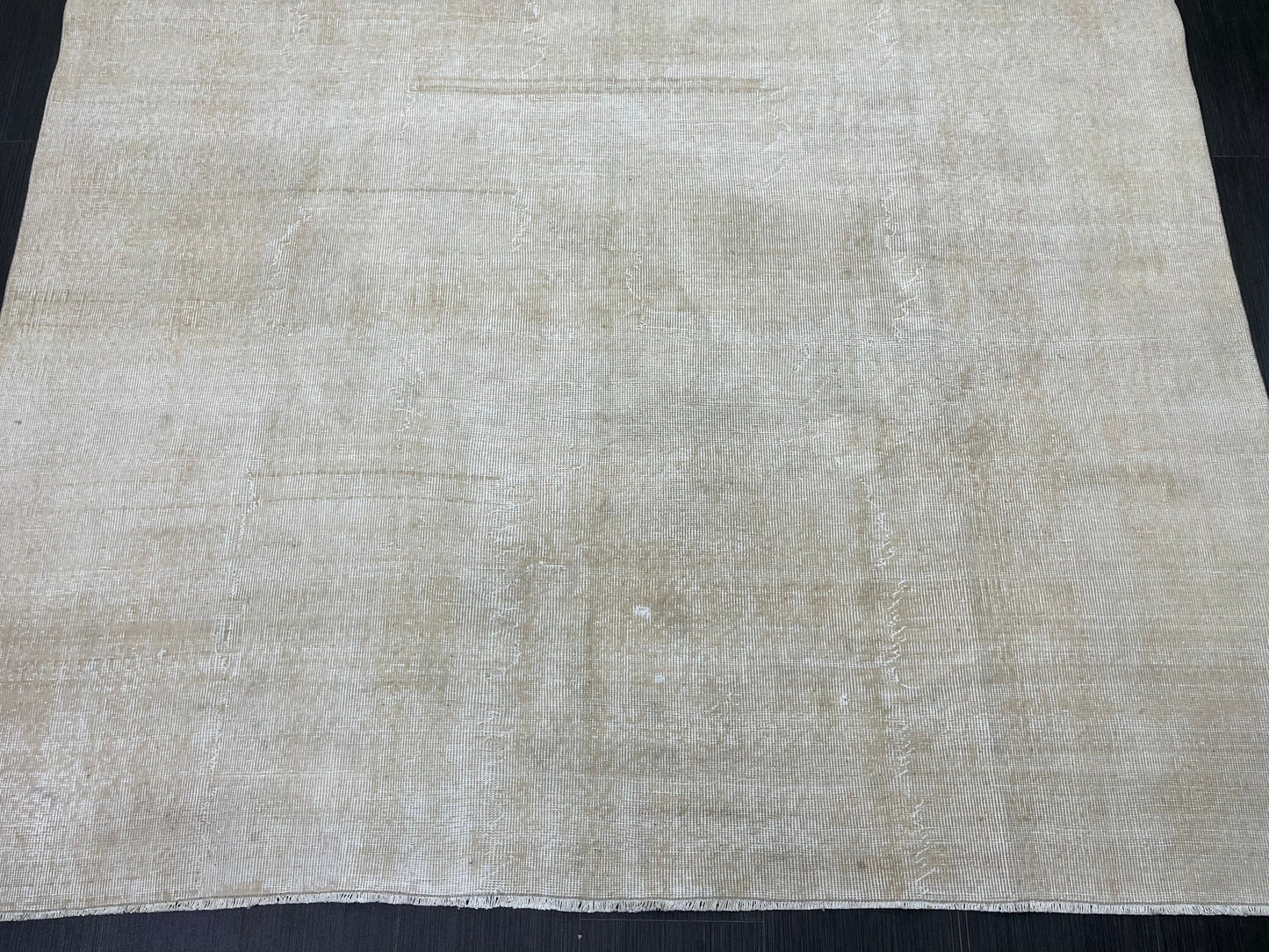 Neutral RUG TURKISH Rug 6.7 x 10 Vintage Rug Natural Wool Oushak Rug Handmade Persian Rugs Vintage Plain Rug Neutral Oriental rug