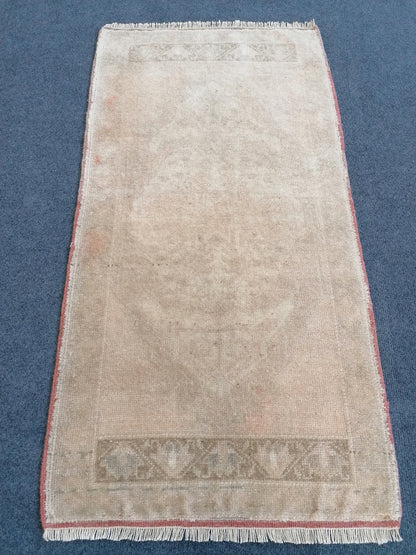 3'8x1'11 vintage rug,handmade wool rug