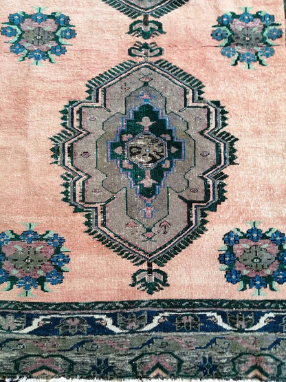 Turkish Rug 5x12, Vintage Rug, Oushak Rug, Oriental Runner Rug