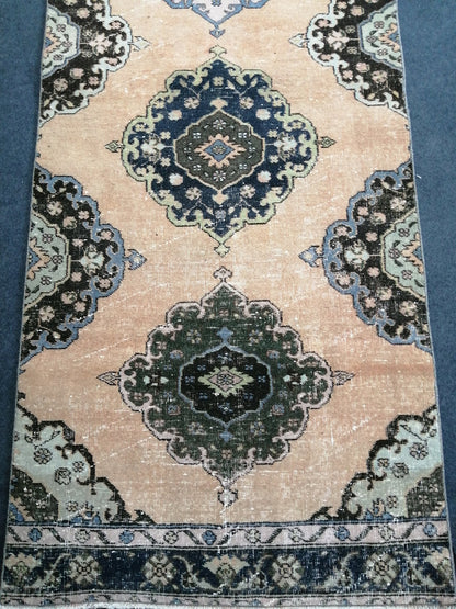 12.7 x 3.3 Oushak Runner Rug Turkish Runner Rug Vintage Runner Rug Hallway Runner Rug Oriental Runner Rug Oushak Runner