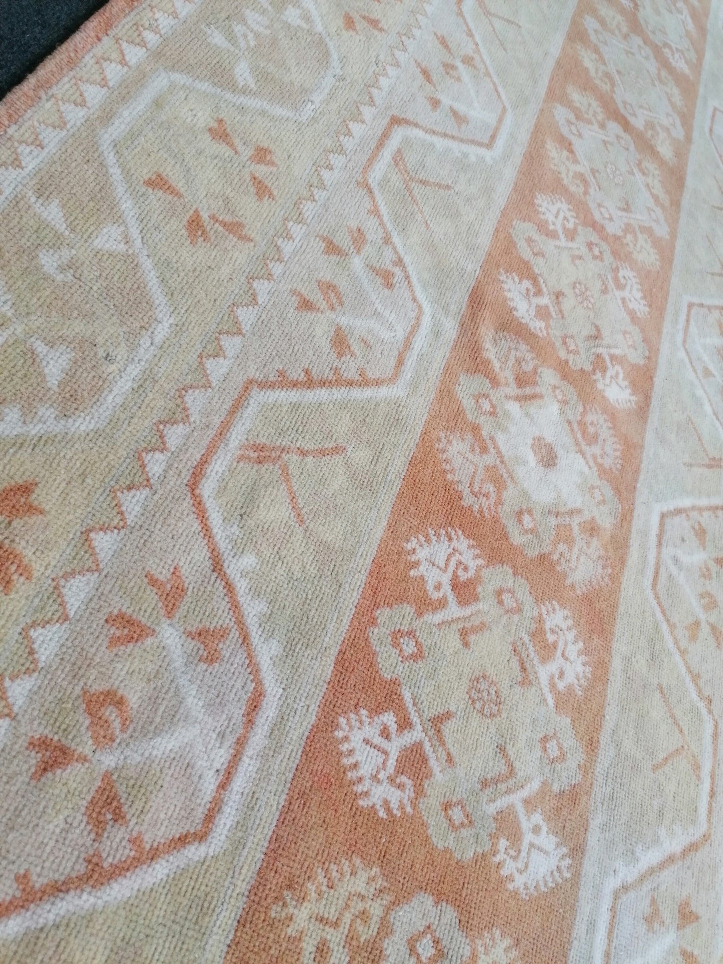 Runner rug 11'6x3'9 vintage kitchen runner hallway runner rug,oushak runner rug