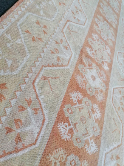 Runner rug 11'6x3'9 vintage kitchen runner hallway runner rug,oushak runner rug