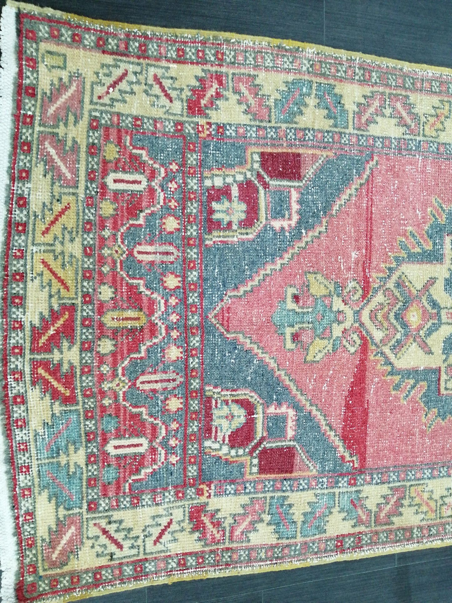 3x6 Rugs, Hand Made Rug, Oushak Rug, Rustic Rug, Boho Rug, Rug Runner, Muted Turkish Rug, Farmhouse Rug, Vintage Rug, Wool rug