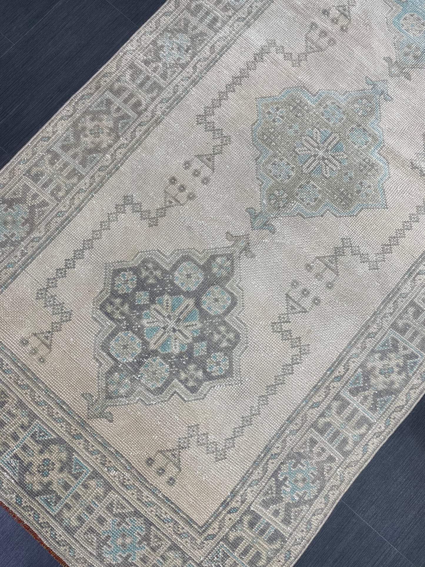 Muted Vintage Runner Rug 3.9 x 11.6 Vintage Persian Runner Rug  Hallway Runner Rug Turkish Runner Kitchen Runner Rug Antique Wool Runner