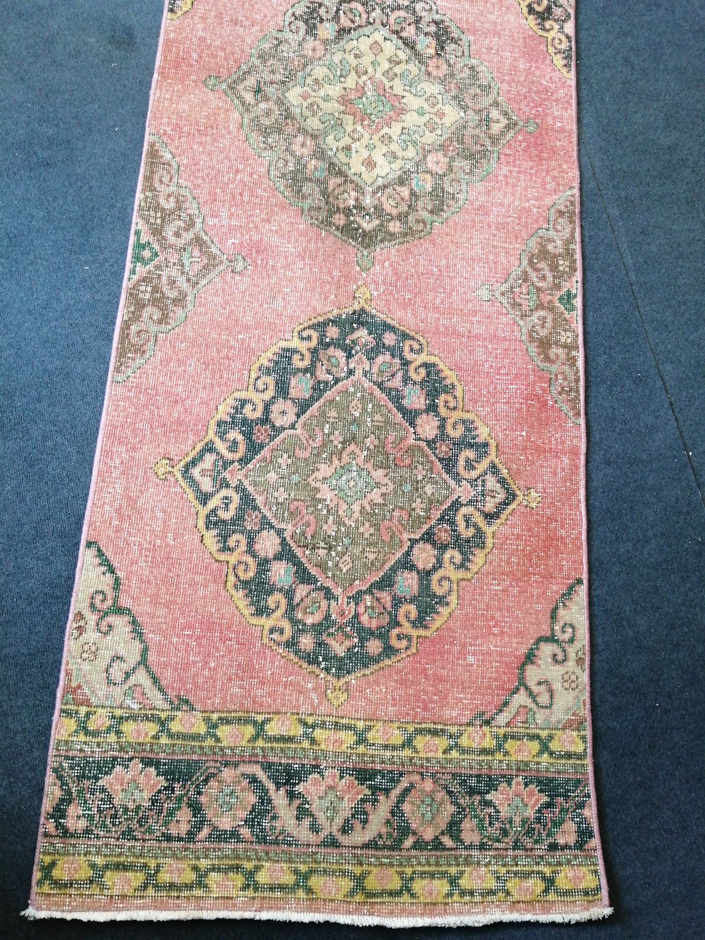 13.5x2.8 Oushak Runner Rug Turkish Runner Rug Vintage Runner Rug Hallway Runner Rug Kitchen Runner Rug Wool Runner Rug Wool Oushak Rug