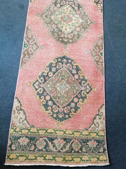 13.5x2.8 Oushak Runner Rug Turkish Runner Rug Vintage Runner Rug Hallway Runner Rug Kitchen Runner Rug Wool Runner Rug Wool Oushak Rug