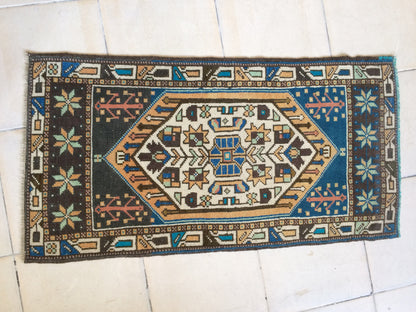 Hand Made Rug Oushak Rug Mini Rug Small Area Rug Turkish Rug Oushak Rug Hand Made Rug Vintage Rug