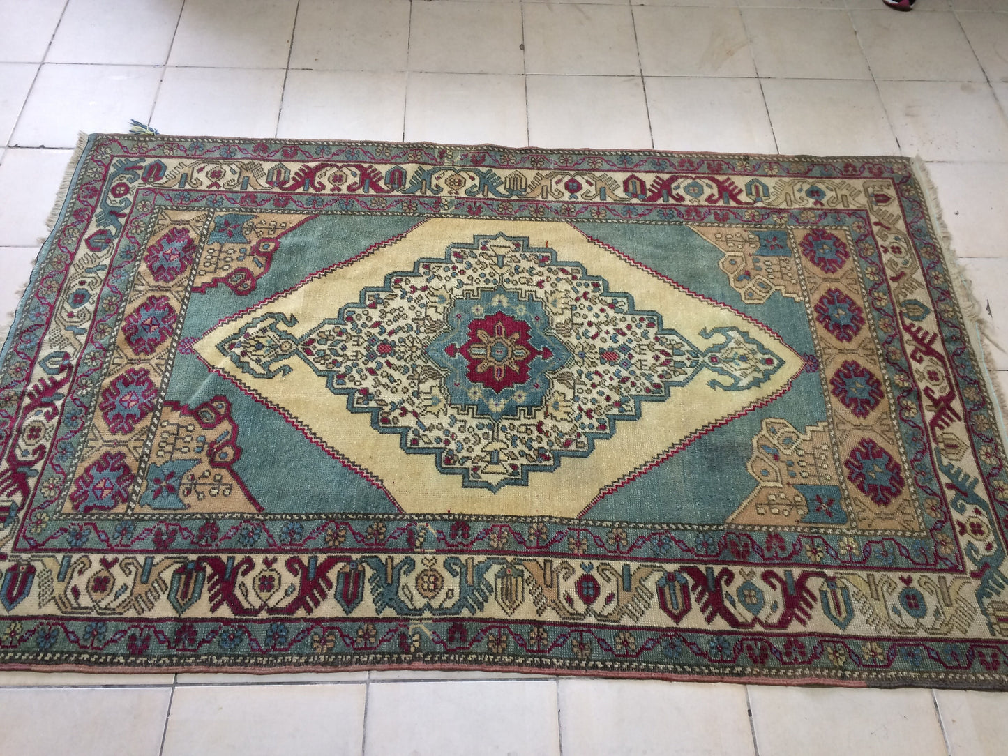 Turkish Rugs,  Oushak Rug, Hand Knotted Rug, Wool Persian Rug,Handmade Rug, Wool Turkish Rug, Vintage Farmhouse Rug, Vintage Rug, Floor Art