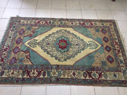 Turkish Rugs,  Oushak Rug, Hand Knotted Rug, Wool Persian Rug,Handmade Rug, Wool Turkish Rug, Vintage Farmhouse Rug, Vintage Rug, Floor Art