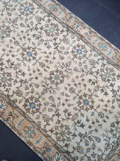 Floral Oushak Rug Bohemian Rug Turkish Rug Vintage Rug
