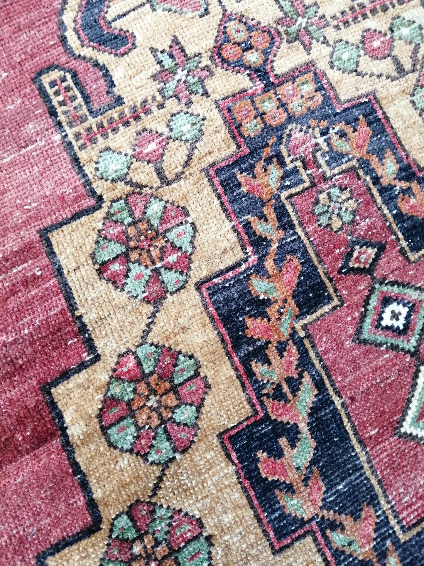 10.10 X 2.8 ft Vintage Runner Rugs Turkish Runner Rugs Oushak  Rug, Bohemian  RUNNER Rug, Living Room Rugs, Oushak Rug, Hallway  RUG Runner