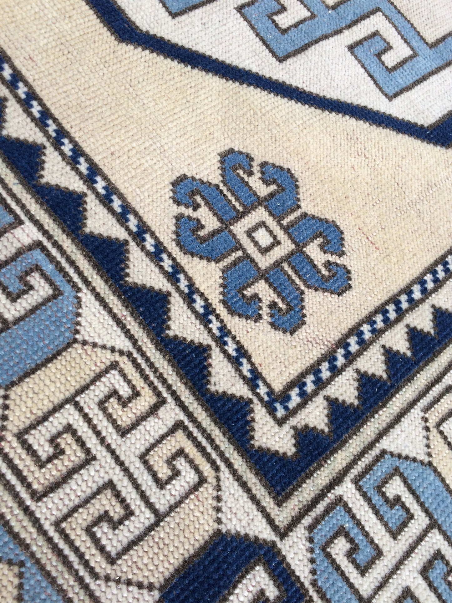 Blue Turkish Rug Large Area Rug OUSHAK RUG Pastel 5.4 x 8 Vintage Rug Blue Oriental Rug Muted Rug Boho Rug Persian Wool Rug TRADITIONAL Rug
