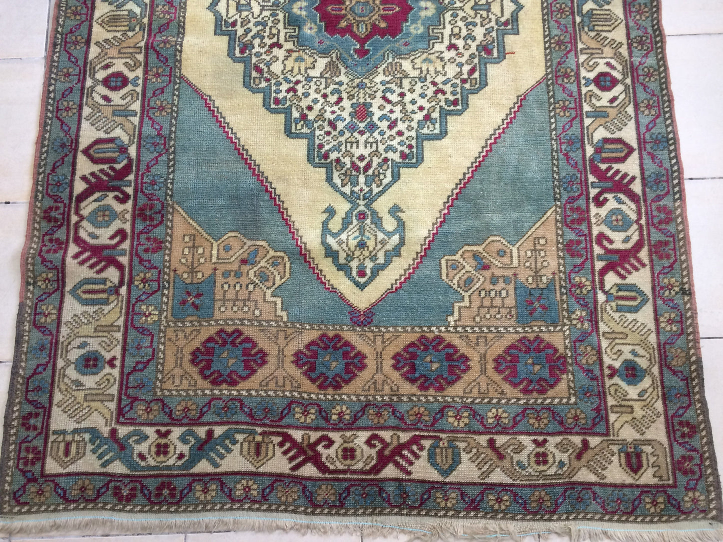Turkish Rugs,  Oushak Rug, Hand Knotted Rug, Wool Persian Rug,Handmade Rug, Wool Turkish Rug, Vintage Farmhouse Rug, Vintage Rug, Floor Art