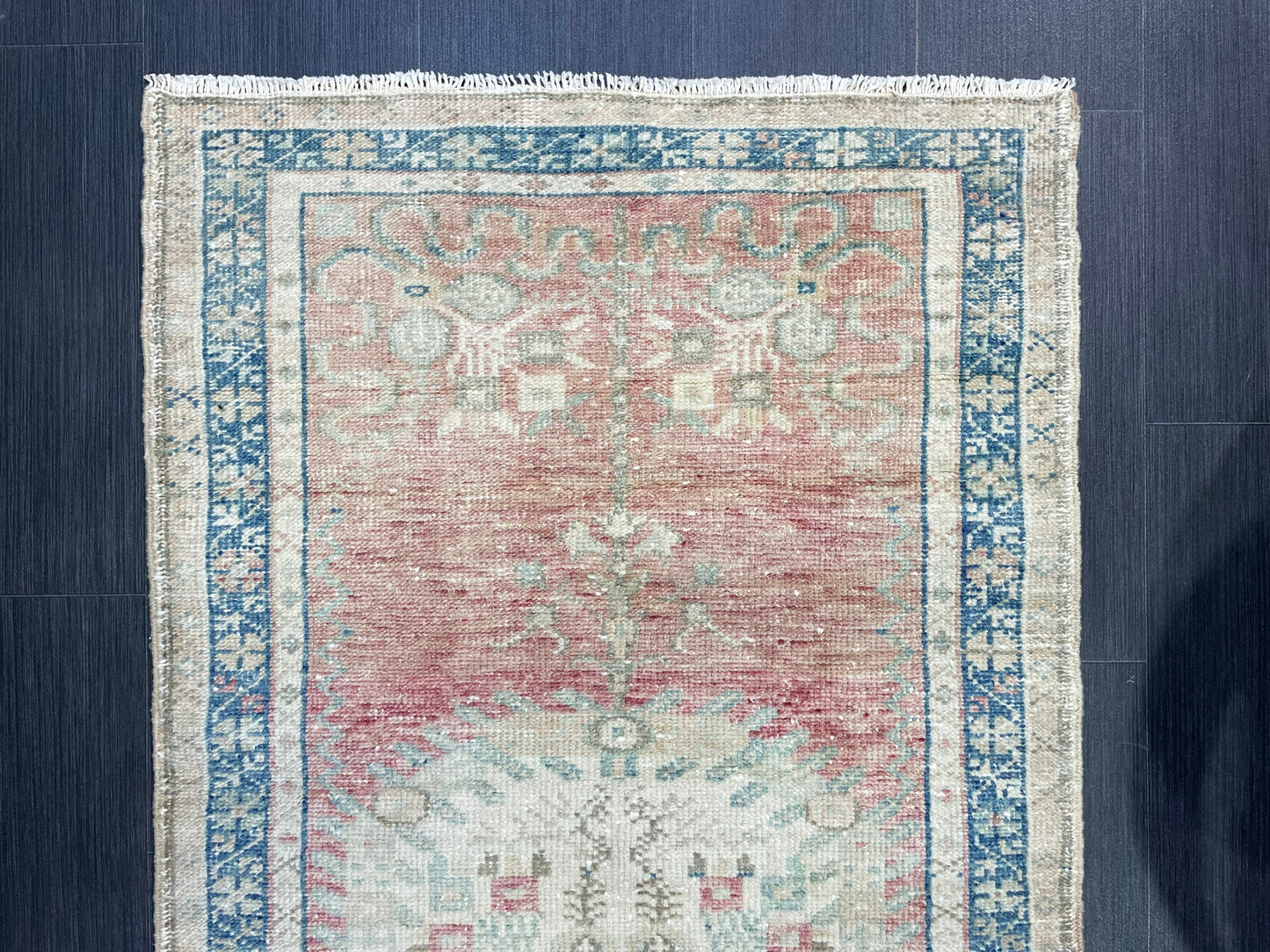 Vintage Rug, TURKISH 2.9 x5.5 Rug,  HANDMADE Rug, Fine Hand Knotted Oushak Rug, Persian Rug Oriental Rug, Quality Rug