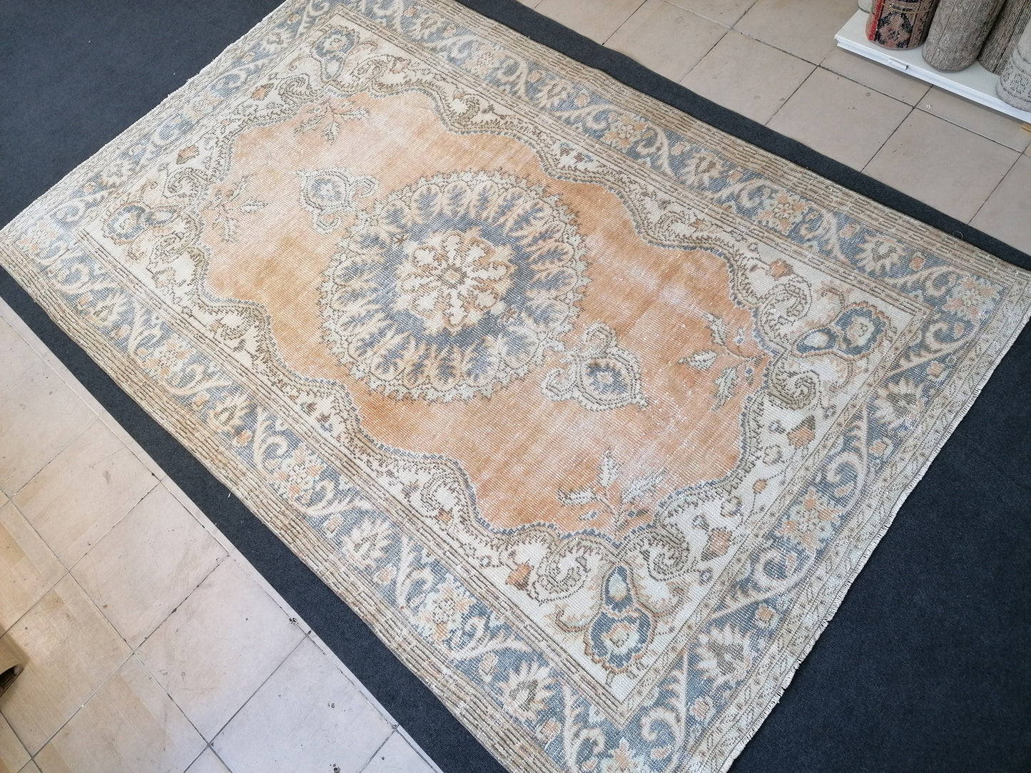 9'3x6 large area oushak rug turkish oushak rug vintage rug vintage runner rug wool 6 by 9 rug hand made rugs vintage turkish rug