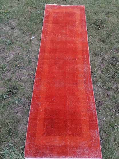 Turkısh rug, vıntage rug, vıntage turkısh rug, hand made rug,wool rug 7'10x2'4 feet