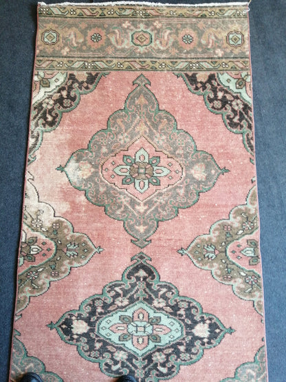 12.6 x 3 Oushak Runner Rug Turkish Runner Rug Vintage Runner Rug Hallway Runner Rug Kitchen Runner Rug Wool Runner Rug Wool Oushak Rug