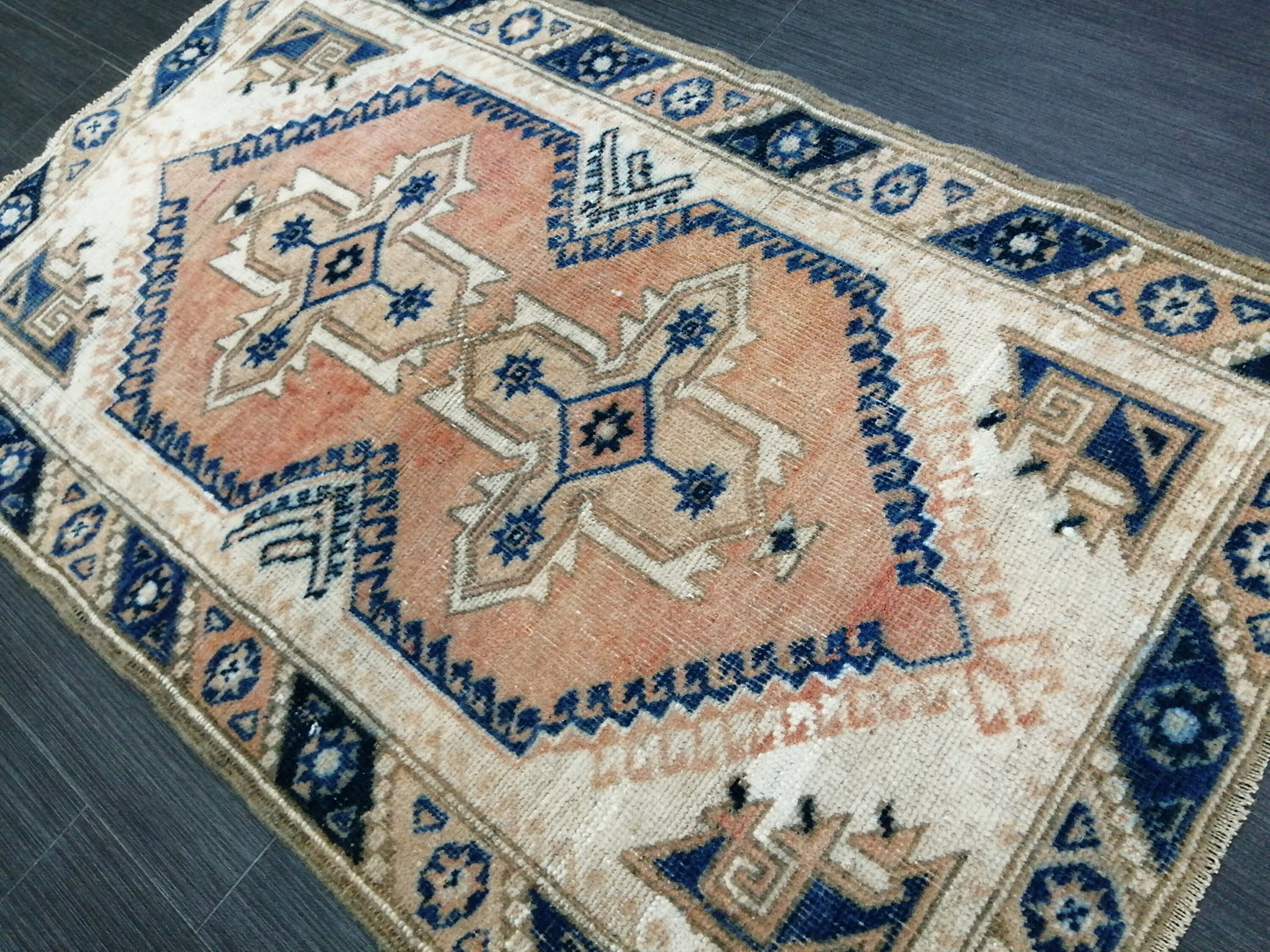 3.5 X 2 Rug, Hand Made Rug, Oushak Rug, Rustic Rug, Bohemian Rug, Turkish Rug, Farmhouse Rug, Vintage Rug, Wool rug