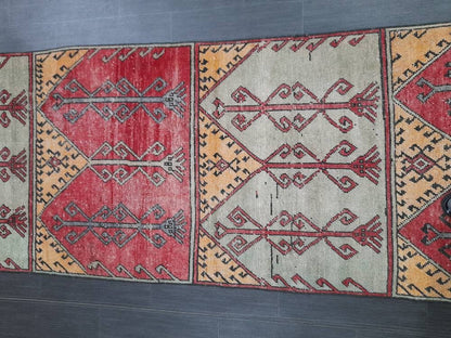 Oushak Runner Rug 3x11 Turkish Runner Rug Vintage Runner Rug Hallway Runner Rug Kitchen Runner Rug Wool Runner Rug Wool Oushak Rug Nomad Rug