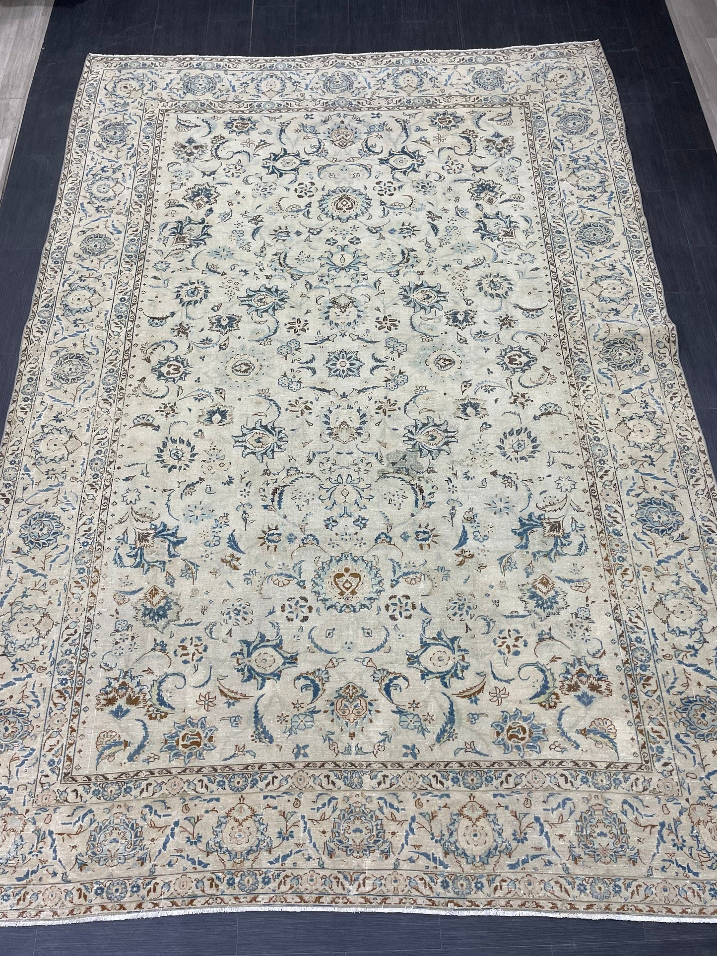 Large Persian RUG 7.6 x 11 Handmade Rug Vintage Turkish Rug Vintage Rug Muted Wool Oushak Rug Hand Made Rugs Art Rug