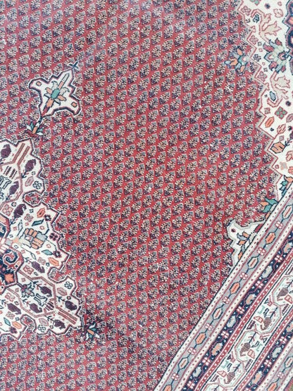 Morracon wool rug 6'3x9'3 vintage wool rug, oushak hand made rug, bohemian rug, living room rug