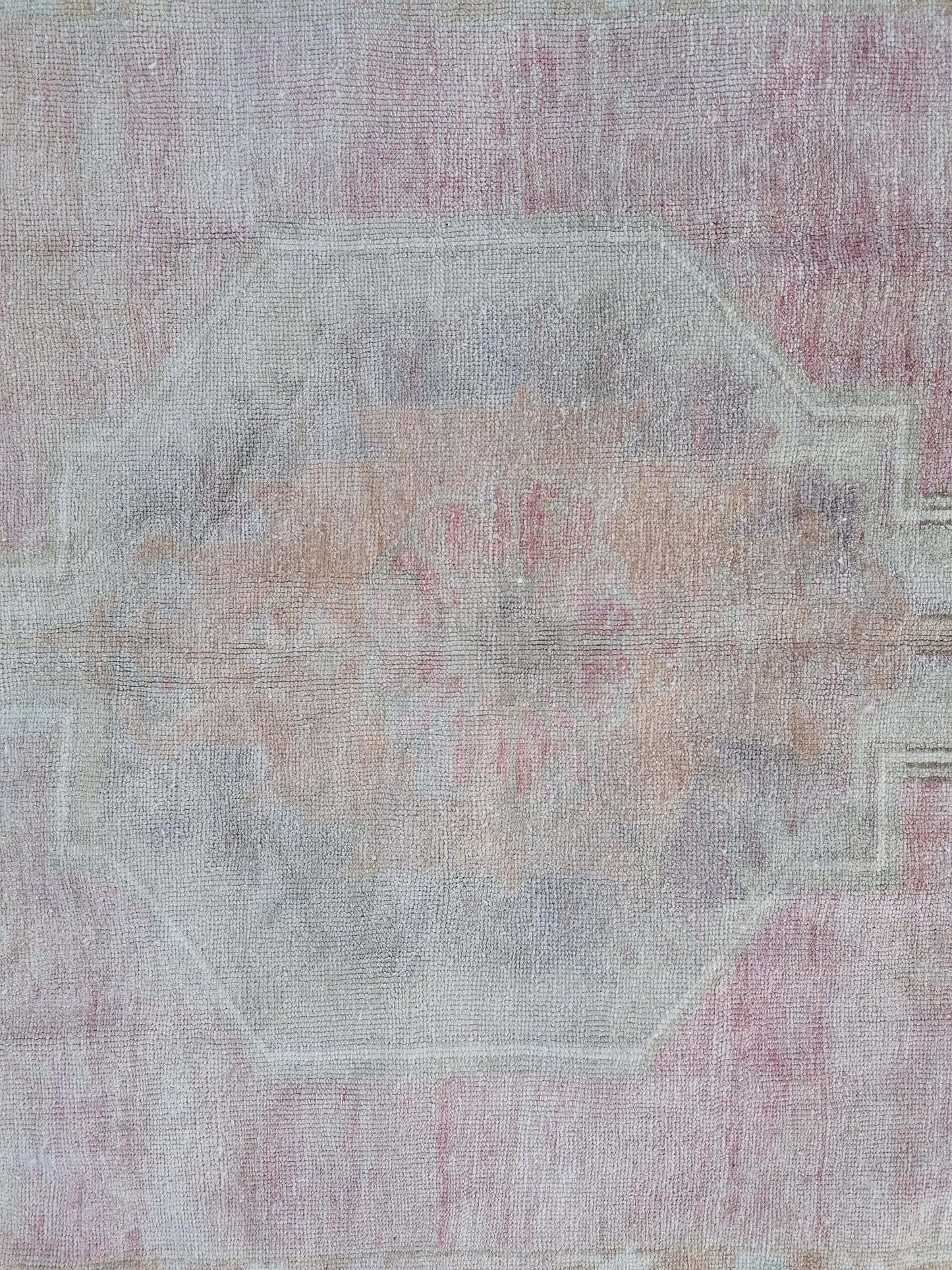 Oushak wool runner rug, vintage hallway runner 4'2x9'7 turkish hand made wool rug kitchen runner rug,