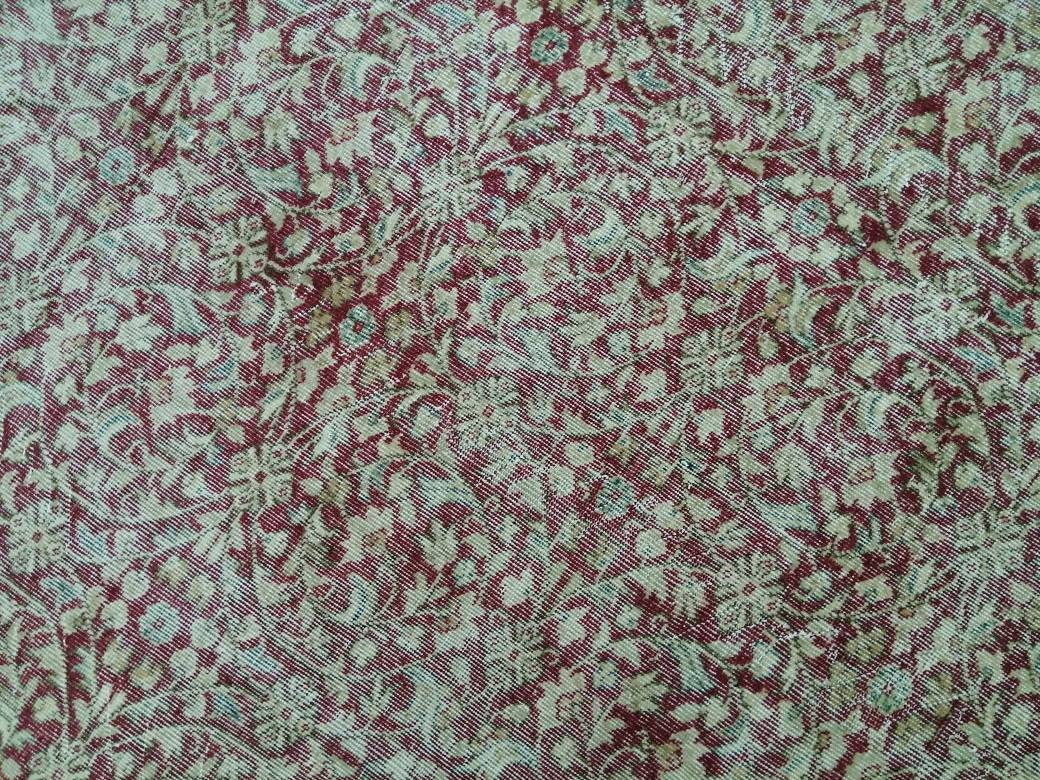 Vintage Turkish Rug 6.6 x 10. 3 Muted Oushak Rug Muted Vintage  Rug Wool Oushak Rug Hand Made Rugs Vintage 7x10 Turkish Rug