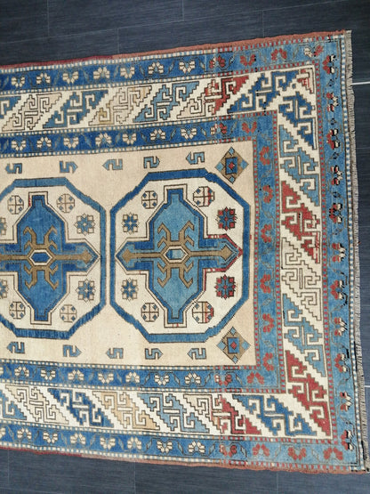 OUSHAK RUG 4.6 x 8.7 Vintage  Rug Vintage Runner Rug Wool Oushak Rug Hand Made Rugs Vintage Turkish Rug