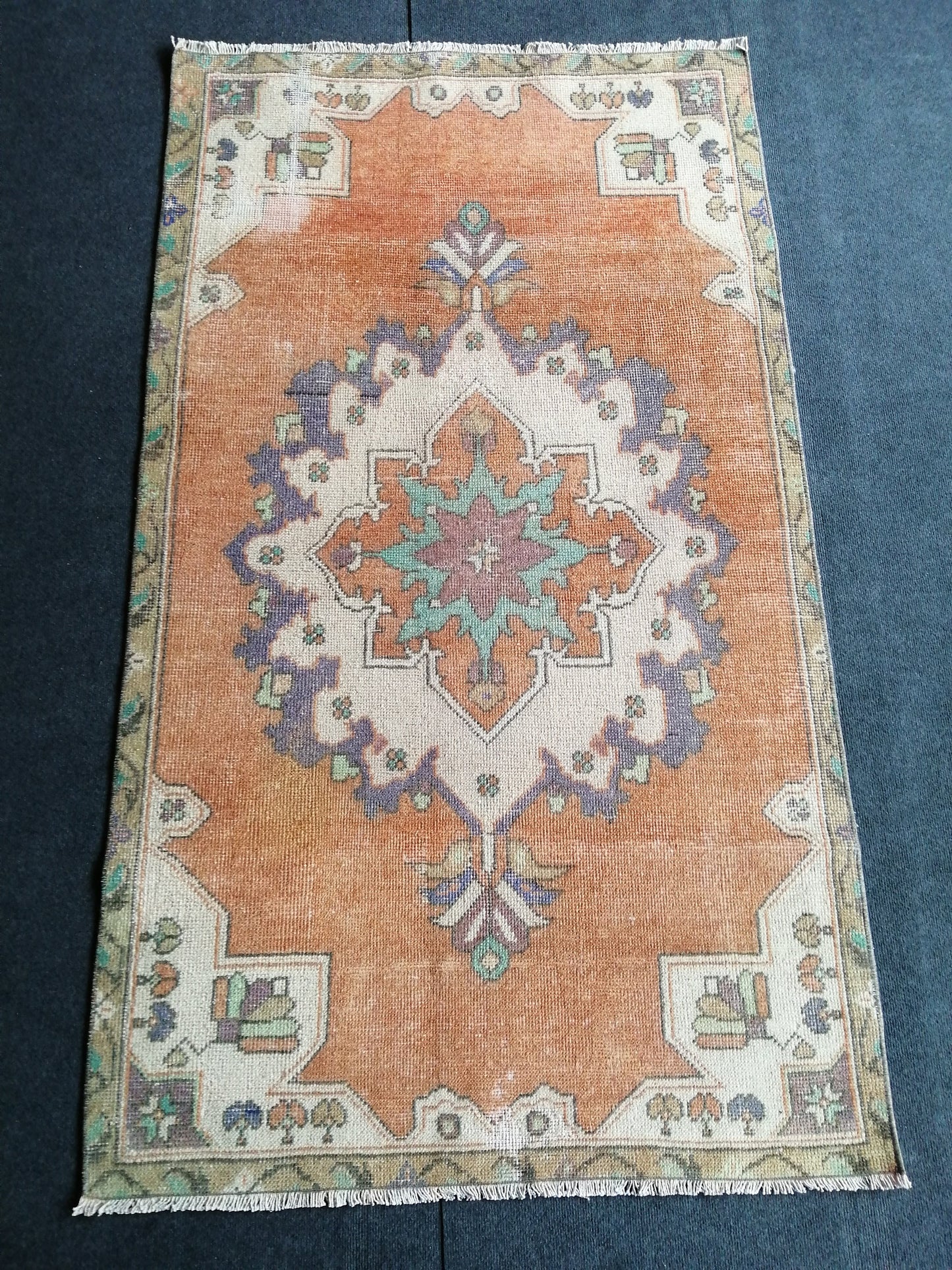 6 X 3.6 Turkish Rug, Oushak Rug, Oushak Rugs, Wool Oushak Rug, Oushak Runner Rugs, 3.6x6 Rug, Vintage Rug, Hand Made Rug