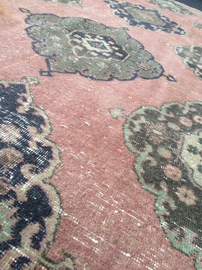 8.6 x 3.3 Oushak Runner Rug Turkish Runner Rug Vintage Runner Rug Hallway Runner Rug Kitchen Runner Rug Wool Runner Rug Wool Oushak Runner