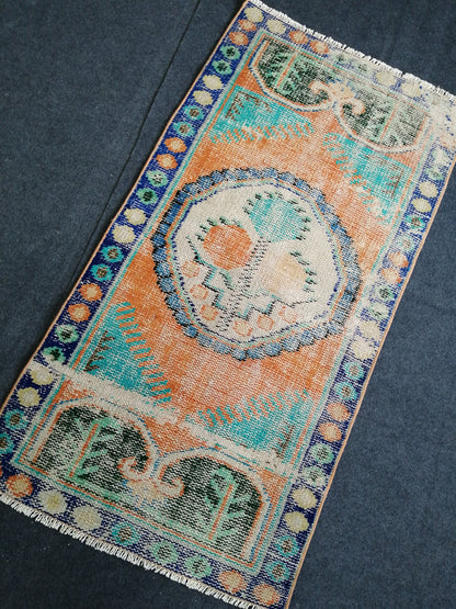 4.10 X 2.6 Mini Oushak Rug Small Area Rug Turkish Rug Oushak Rug Hand Made Rug Wool Vintage Rug