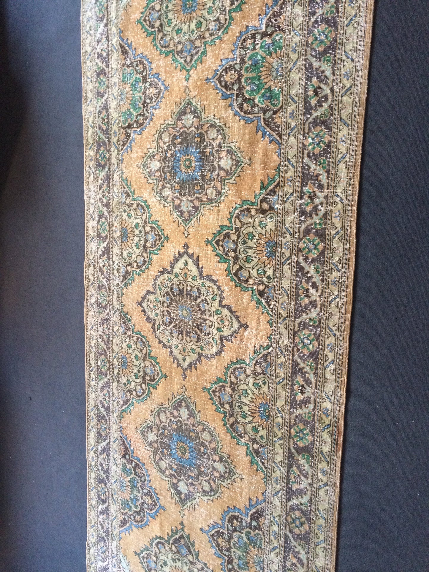 12.3 x 4.8 Large Area Rug Vintage Rug  Oushak Rug Turkish Rug Oriental Runner Carpet Persian Runner Rug 4.8x12.3 Runner