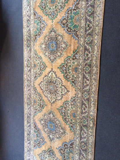 12.3 x 4.8 Large Area Rug Vintage Rug  Oushak Rug Turkish Rug Oriental Runner Carpet Persian Runner Rug 4.8x12.3 Runner