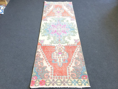 Oushak Runner Rug Turkish Runner Rug Vintage Runner Rug Hallway Runner Rug Runner