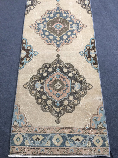 13 x 2.6 Oushak Runner Rug Turkish Runner Rug Vintage Runner Rug Hallway Runner Rug Kitchen Runner Rug Wool Runner Rug Wool Oushak Rug