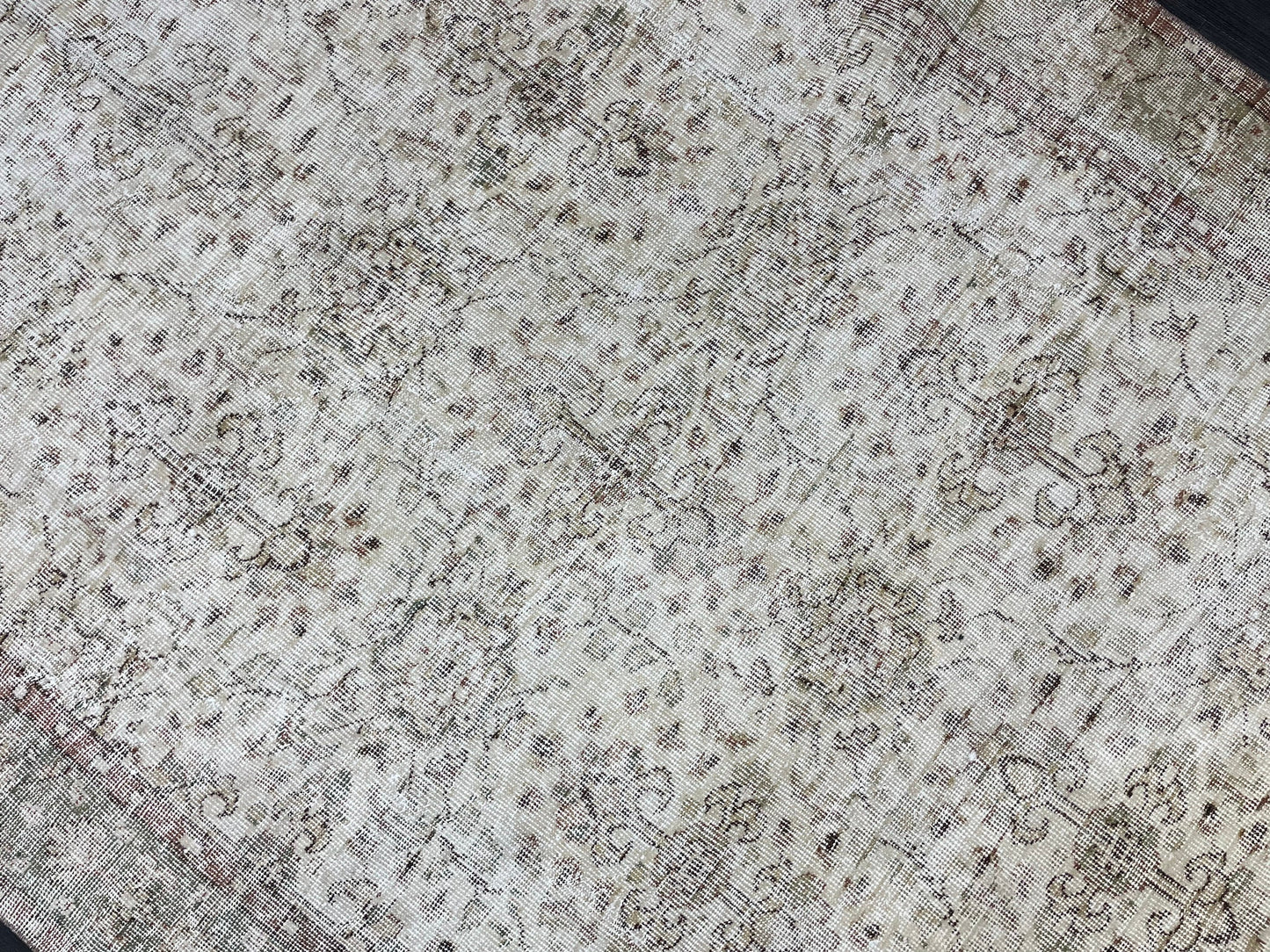 Muted Vintage Rug TURKISH Distressed Rug Vintage 5.3 x 8.7 Rug Oushak Rugs Muted Rug Turkish Oushak Rug, Vintage Oushak Rug Wool Rug