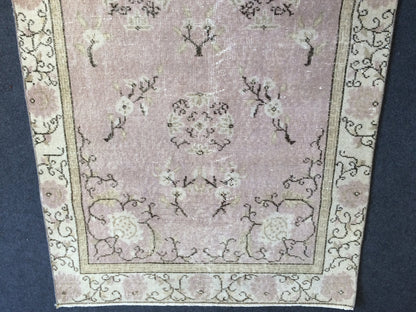 OUSHAK RUG TURKISH Oushak Rug Vintage Rug Vintage Runner Rug Wool Oushak Rug Hand Made Rugs Vintage Turkish Rug