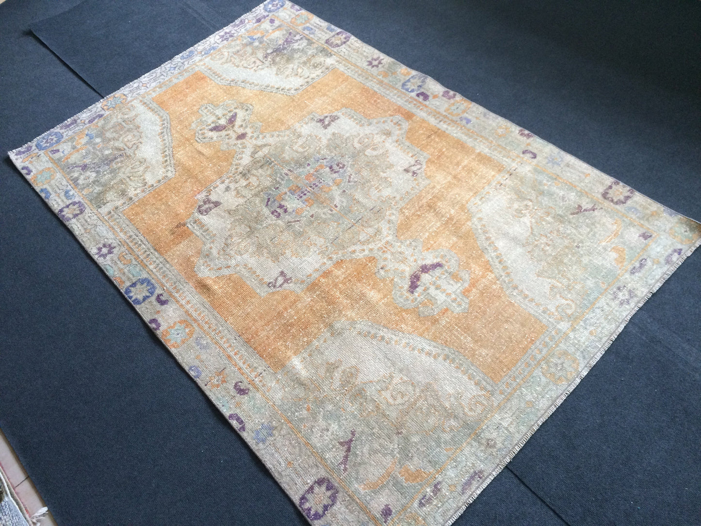 OUSHAK RUG TURKISH Oushak Rug Vintage Oushak Runner Rug Vintage Runner Rug Wool Oushak Rug Hand Made Rugs Vintage Turkish Rug