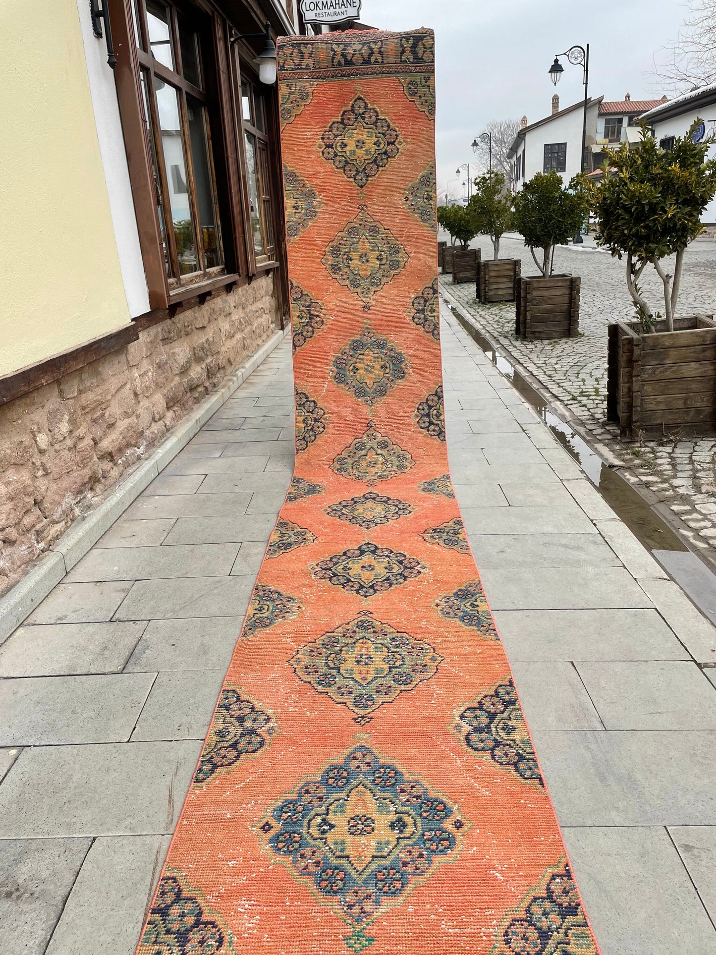 Extra Long OUSHAK Runner Very Long TURKISH Runner Rug 2.7 x 21 ft Vintage Runner Rug Vintage XL Oriental Runner Rug Staircase Runner rug