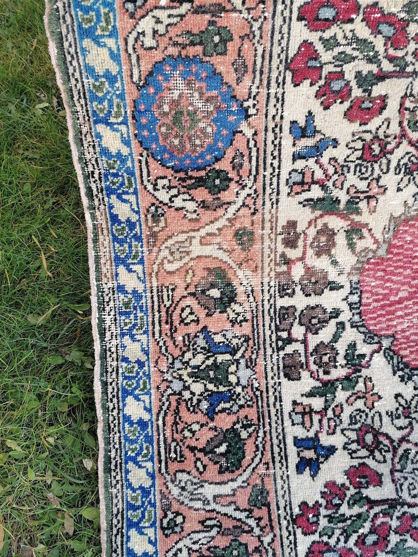 6'8x4' turkish rug, distressed vintage turkish rug, old turkish rug, vintage anatolian rug, vintage anatolian, unique hand made bohemian