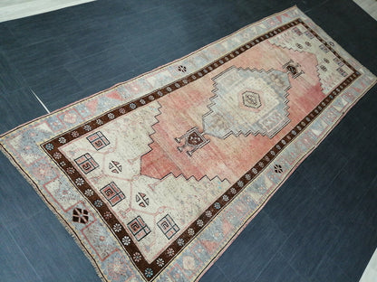 4 x 10.9 Oushak Runner Rug Turkish Runner Rug Vintage Runner Hallway Runner Rug Kitchen Runner Rug Wool Runner Rug Oriental Runner Carpet