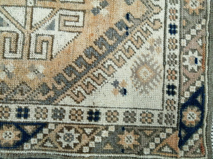Small Turkish Rug 3.9 X 2.2 Mini Rug Small Area Rug Turkish Rug Oushak Rug Hand Made Rug Vintage Rug