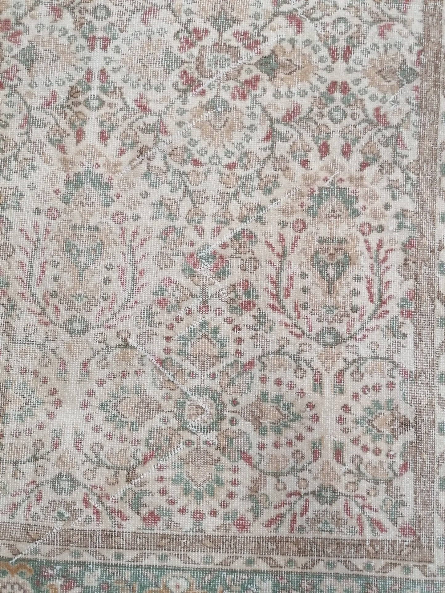 6 x 9.7 feet Large turkish rug, vintage rug, oushak rug, wool vintage rug anatolian rug,unique handmade rug